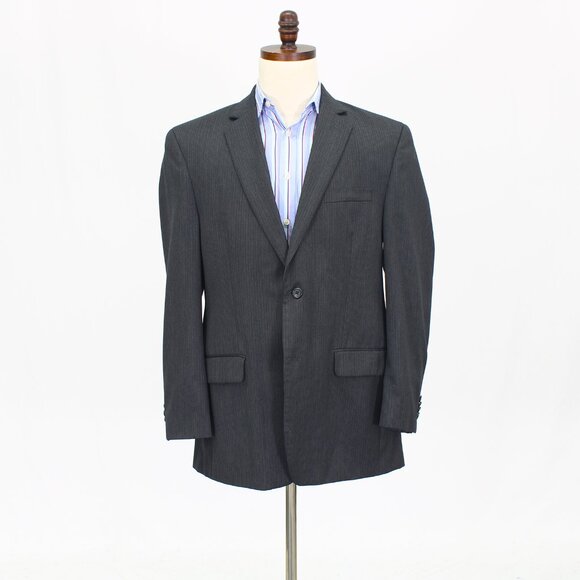 Michael Kors 42R Gray Striped 2-Button Sport Coat Blazer Jacket T768 - Picture 1 of 11
